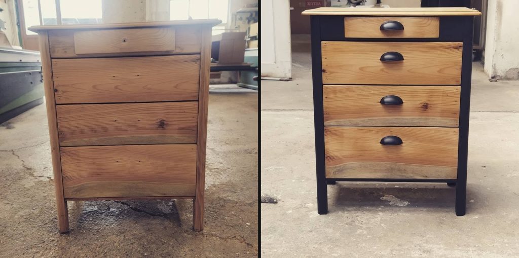 Relooking de meuble commode avant transformation Retro Nova Alsace