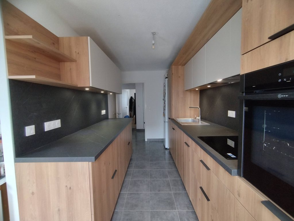 Agencement cuisine sur mesure artisan Molsheim Alsace Retro Nova